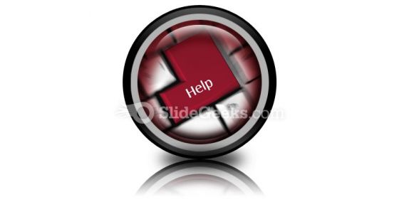 Help Keyboard PowerPoint Icon