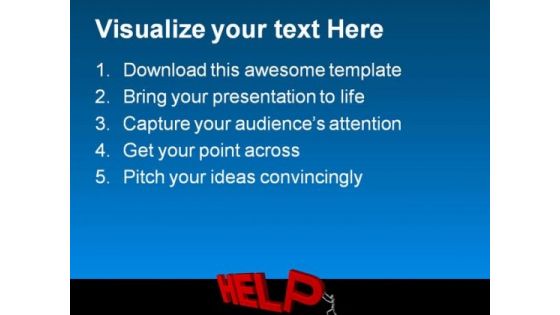 Help Metaphor PowerPoint Templates And PowerPoint Backgrounds 0611