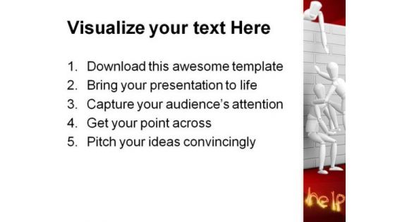 Help Metaphor PowerPoint Themes And PowerPoint Slides 0811