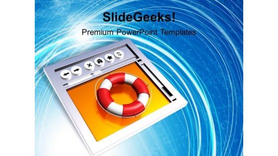 Help On Web Internet PowerPoint Templates And PowerPoint Themes 1112