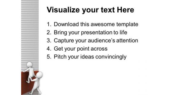Help Others To Jump Difficulties PowerPoint Templates Ppt Backgrounds For Slides 0813