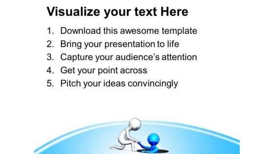 Help To Others For Good Cause PowerPoint Templates Ppt Backgrounds For Slides 0713
