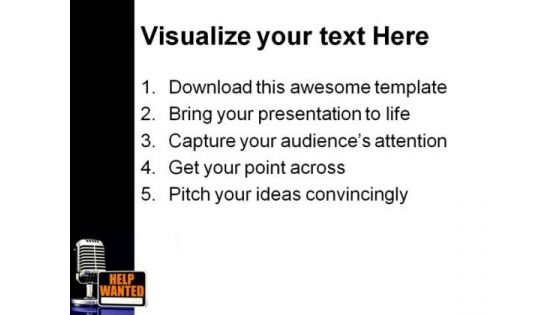 Help Wanted Metaphor PowerPoint Templates And PowerPoint Backgrounds 0311