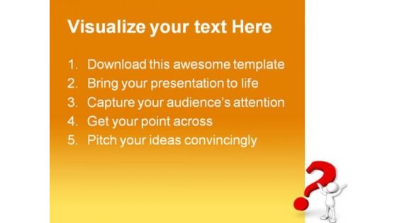 Help With Question Mark Business PowerPoint Themes And PowerPoint Slides 0511