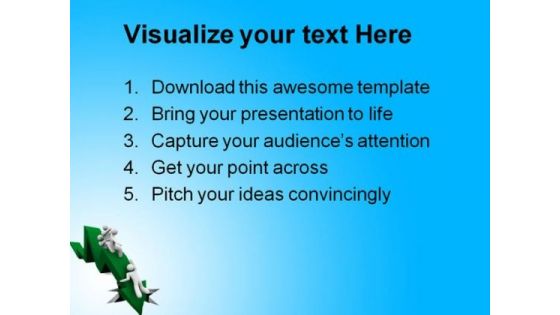 Helping In A Downturn Metaphor PowerPoint Templates And PowerPoint Backgrounds 0611