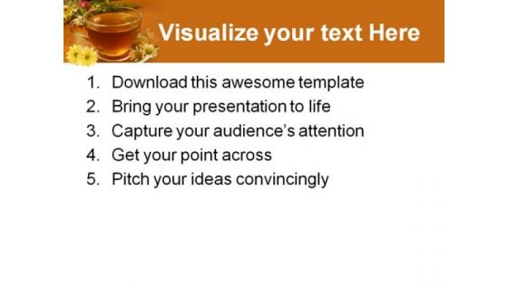 Herbal Tea Health PowerPoint Themes And PowerPoint Slides 0611
