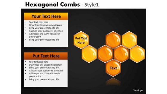 Hexagon Network Honey Combs PowerPoint Slides And Ppt Templates