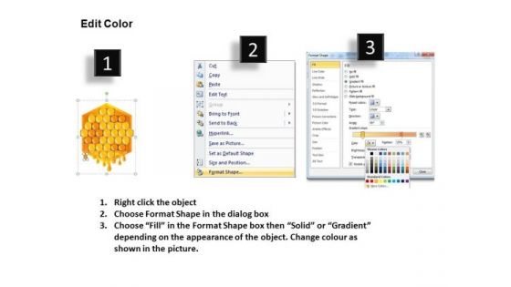 Hexagonal Honey Comb Concept PowerPoint Templates Editable Ppt Slides