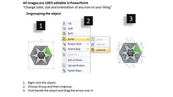 Hexagonal Sagment Doughnut Shape With Six Stage Ppt Business Start Up Plan PowerPoint Slides