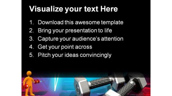 High Tech Work Out Health PowerPoint Templates And PowerPoint Backgrounds 0311
