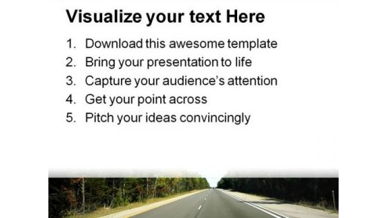 Highway Travel PowerPoint Background And Template 1210