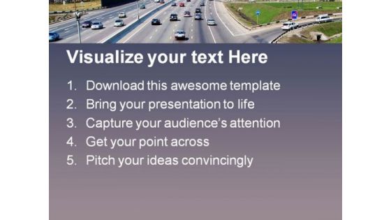 Highway Travel PowerPoint Templates And PowerPoint Backgrounds 0711