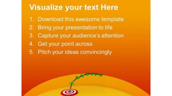 Hit Target Day By Day PowerPoint Templates Ppt Backgrounds For Slides 0713