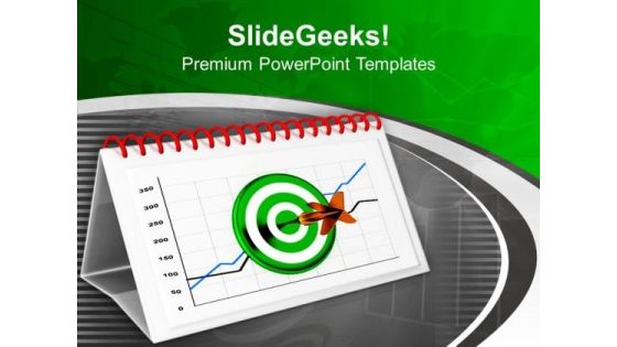 Hit The Business Targets For Success PowerPoint Templates Ppt Backgrounds For Slides 0613