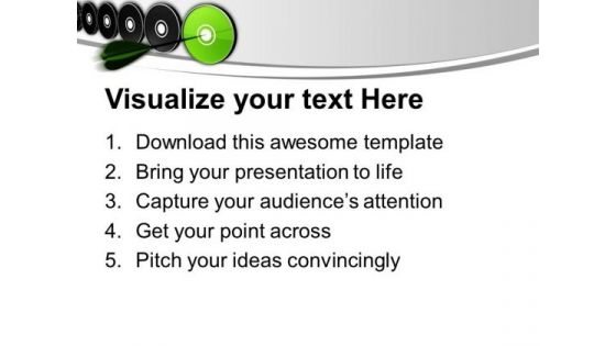 Hit The Target Of Marketing PowerPoint Templates Ppt Backgrounds For Slides 0613