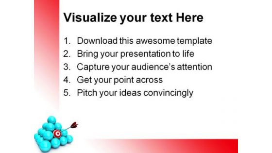Hitting The Target Marketing PowerPoint Themes And PowerPoint Slides 0511