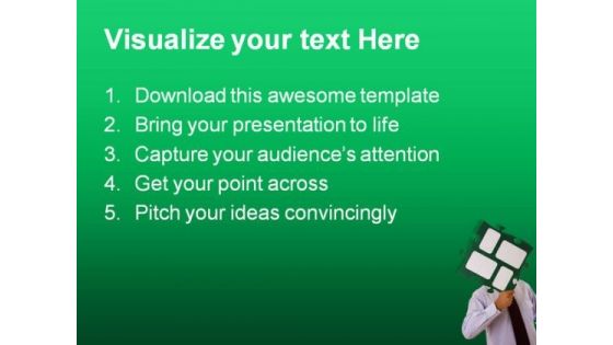 Hold Puzzle Pie Business PowerPoint Themes And PowerPoint Slides 0511