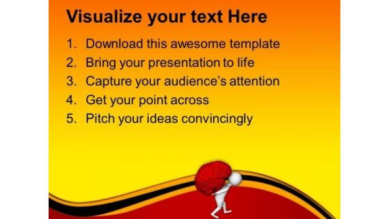 Hold The Brain Ideas PowerPoint Templates Ppt Backgrounds For Slides 0713