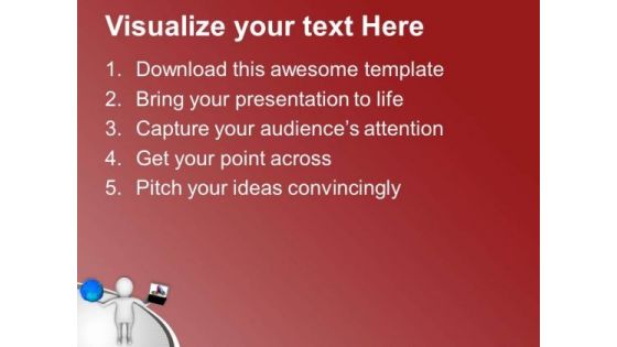 Hold The Computer Technolgies For Global PowerPoint Templates Ppt Backgrounds For Slides 0613