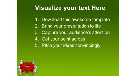 Hold The Correct Gear With Intelligence PowerPoint Templates Ppt Backgrounds For Slides 0613