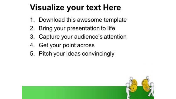Hold The Gear To Get Success PowerPoint Templates Ppt Backgrounds For Slides 0613