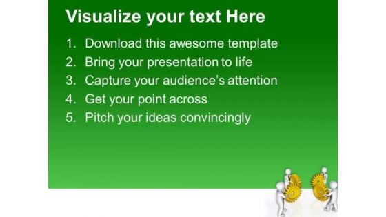 Hold The Gear To Get Success PowerPoint Templates Ppt Backgrounds For Slides 0613