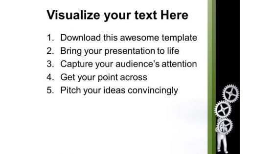 Hold The Right Gear For Good Process PowerPoint Templates Ppt Backgrounds For Slides 0613