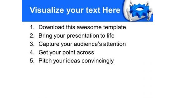 Hold The Right Gear To Start Process PowerPoint Templates Ppt Backgrounds For Slides 0613