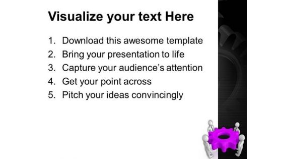 Hold The Right Process To Gear Business PowerPoint Templates Ppt Backgrounds For Slides 0613