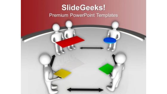 Hold The Right Shape PowerPoint Templates Ppt Backgrounds For Slides 0613