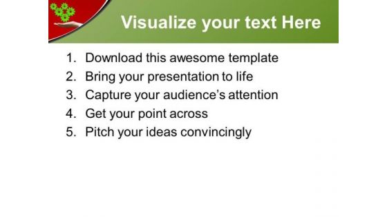 Hold The Right Way To Gear PowerPoint Templates Ppt Backgrounds For Slides 0613