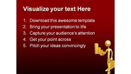 Holding Golden Bar Business PowerPoint Templates And PowerPoint Backgrounds 0511