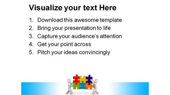 Holding Solution Puzzle Success PowerPoint Templates And PowerPoint Backgrounds 0811