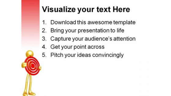 Holding Target Business PowerPoint Themes And PowerPoint Slides 0711