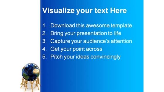 Holding The World Globe PowerPoint Themes And PowerPoint Slides 0211