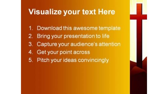 Holly Cross Religion PowerPoint Themes And PowerPoint Slides 0511