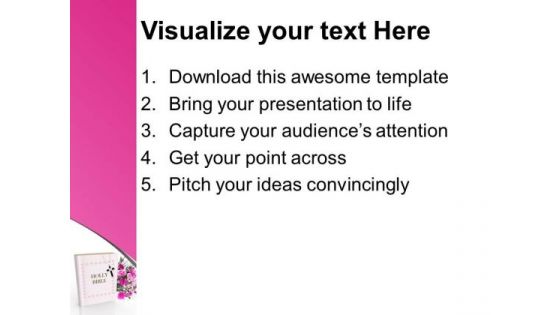 Holy Bible With Flowers Religion PowerPoint Templates Ppt Backgrounds For Slides 1212