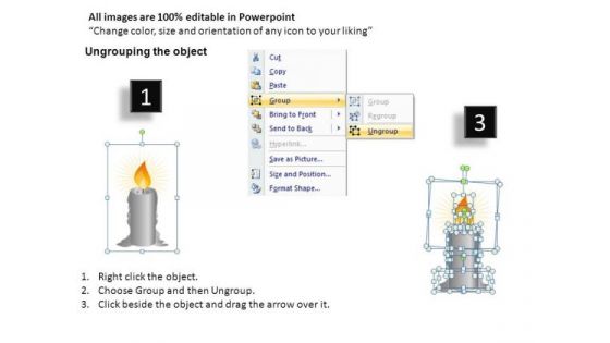 Holy Candle PowerPoint Slides