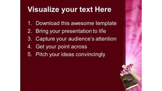 Holy Cross And Bible Christianity PowerPoint Templates Ppt Backgrounds For Slides 1212