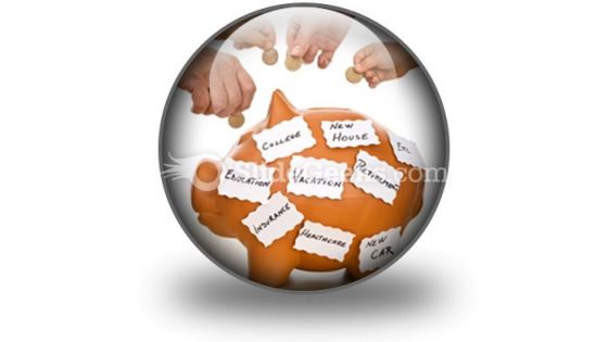 Home Finances Concept PowerPoint Icon C Home Finances Concept PowerPoint Icon C