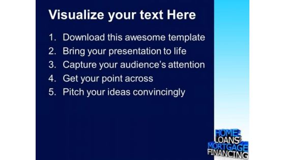 Home Loans Finance PowerPoint Templates And PowerPoint Themes 0812