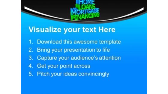 Home Loans Services Business PowerPoint Templates And PowerPoint Themes 0912