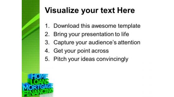 Home Loans Services PowerPoint Templates And PowerPoint Themes 0912