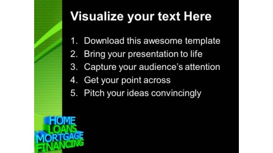 Home Loans Services PowerPoint Templates And PowerPoint Themes 0912