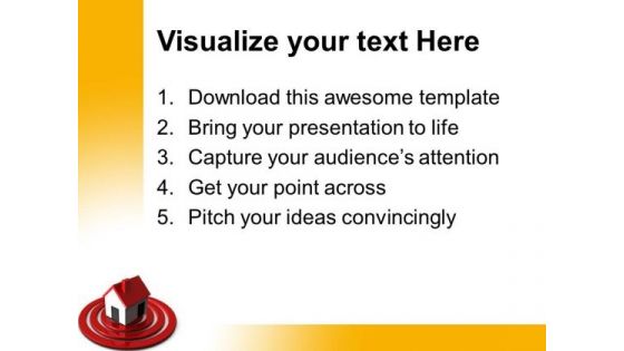 Home On Target Real Estate PowerPoint Templates And PowerPoint Themes 0712