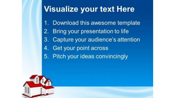 Home Plans Real Estate PowerPoint Templates And PowerPoint Themes 0812