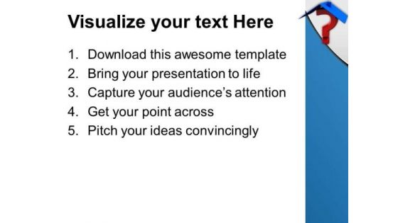 Home Questions Business Concept PowerPoint Templates Ppt Backgrounds For Slides 0313