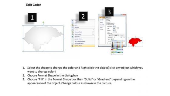 Honduras Country PowerPoint Maps