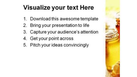Honey For Health Food PowerPoint Themes And PowerPoint Slides 0811