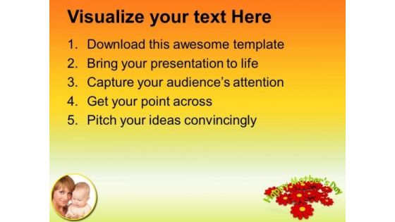 Honour Your Moms On Mothers Day PowerPoint Templates Ppt Backgrounds For Slides 0513